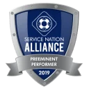 Service Nation Alliance trophy 2019 for Permanent Performer